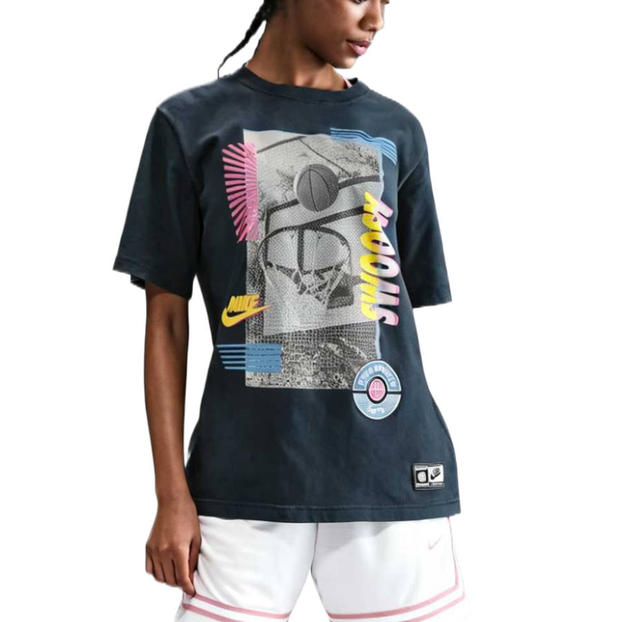 Nike Nike T Shirts Women's Marine Blue Crew Neck Moderate