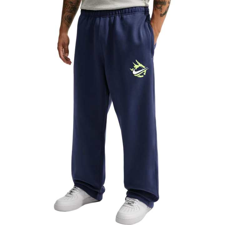 Nike Nike Solo Swoosh Fleece Pants Men's Midnight Blue Moderate Straight Fit Pants