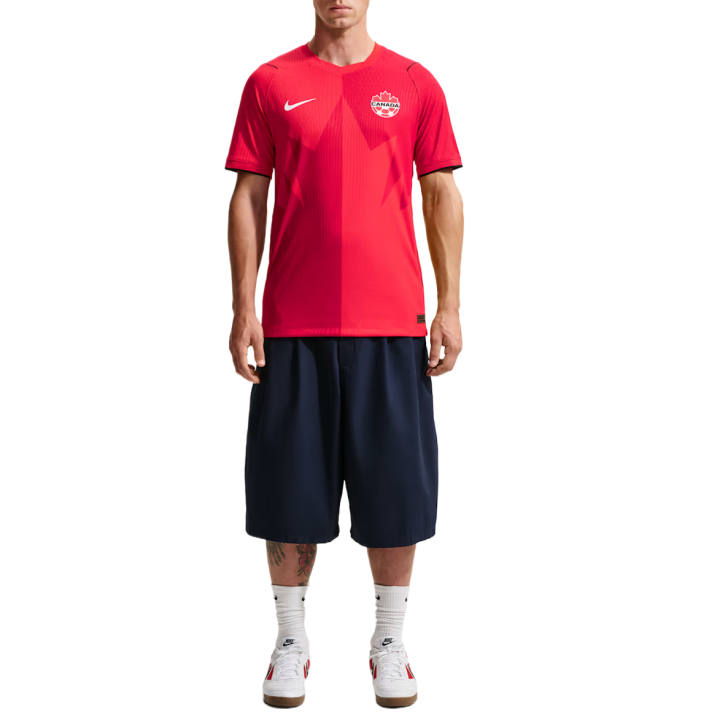 Nike Nike Soccer Jerseys Men's University Red Crew Neck Moderate Straight Fit