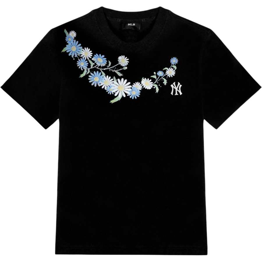 MLB MLB T Shirts Unisex Black Crew Neck Moderate Straight Fit