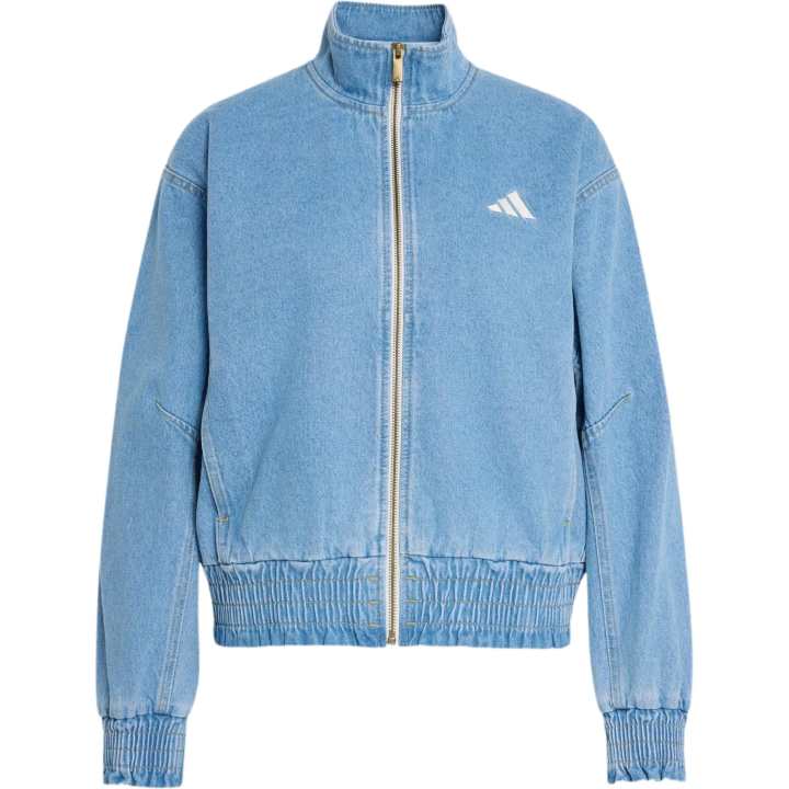 Adidas Adidas Denim Jackets Women's Crystal Sky Stand Collar Moderate