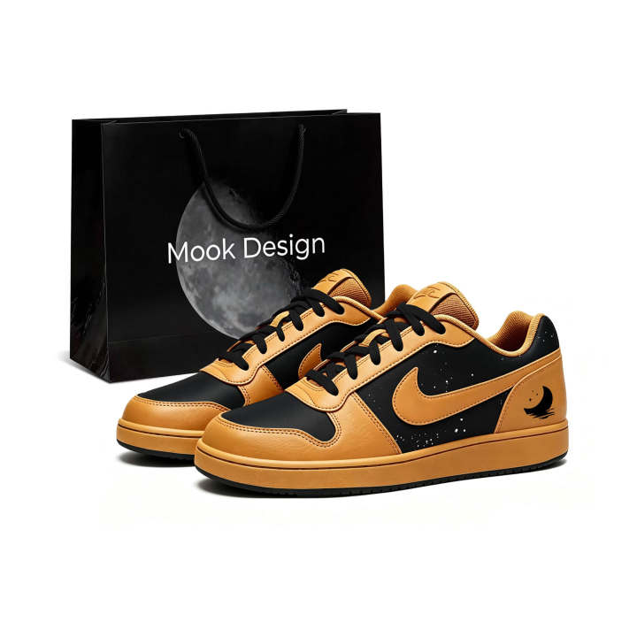 Nike Nike EBERNON Skateboard Shoes Men's Low Top Khaki