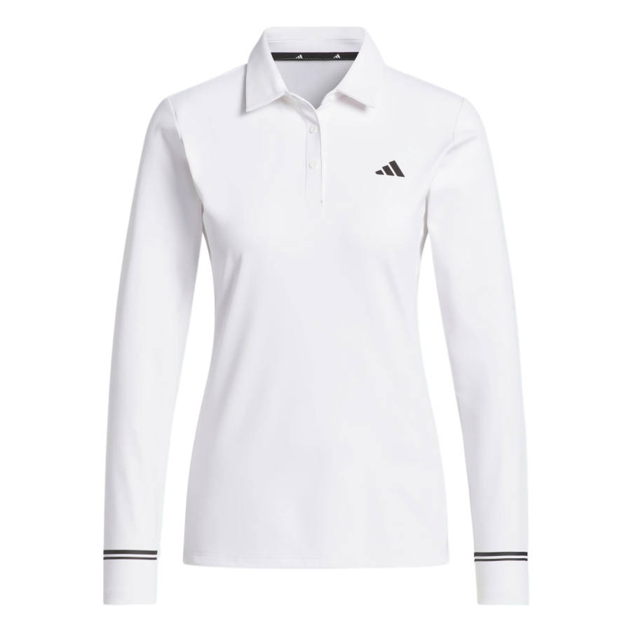 Adidas Adidas Performance Golf Clothing Women's White Polo Collar Moderate