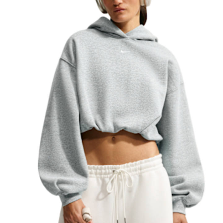 Nike Nike Sweatshirts Women's Dark Gray/Sail White Hooded Non Detachable Moderate