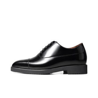 Zuti British Style Calfskin Oxford Shoes Dress Shoes Men's Black