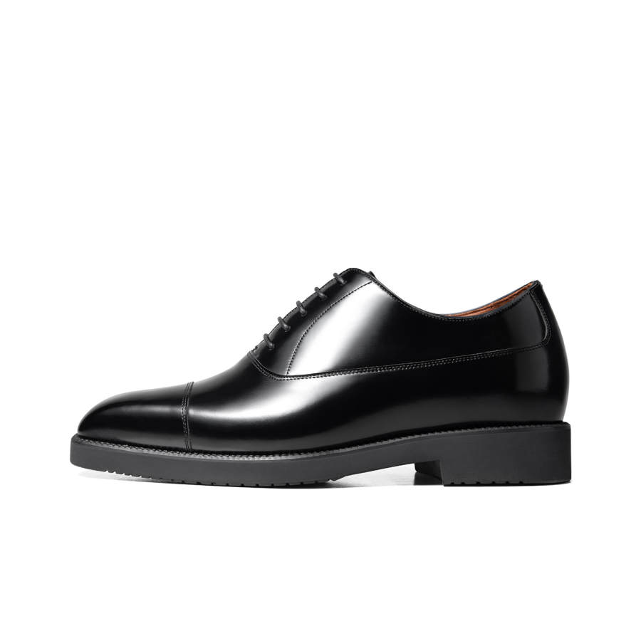 Zuti British Style Calfskin Oxford Shoes Dress Shoes Men's Black