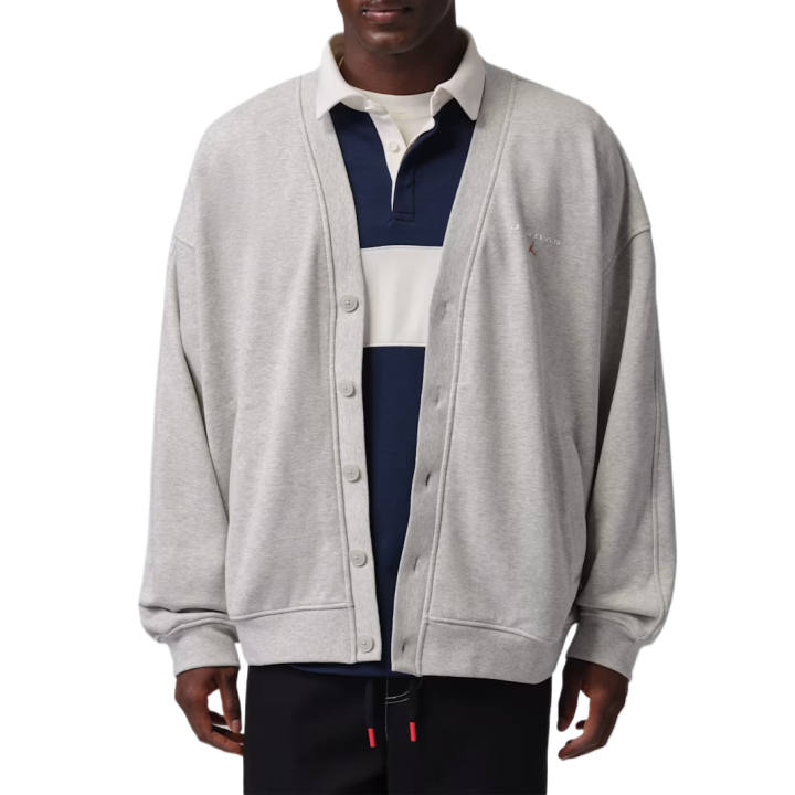 Jordan Jordan Knitwear Men's Gray Heather V Neck Moderate