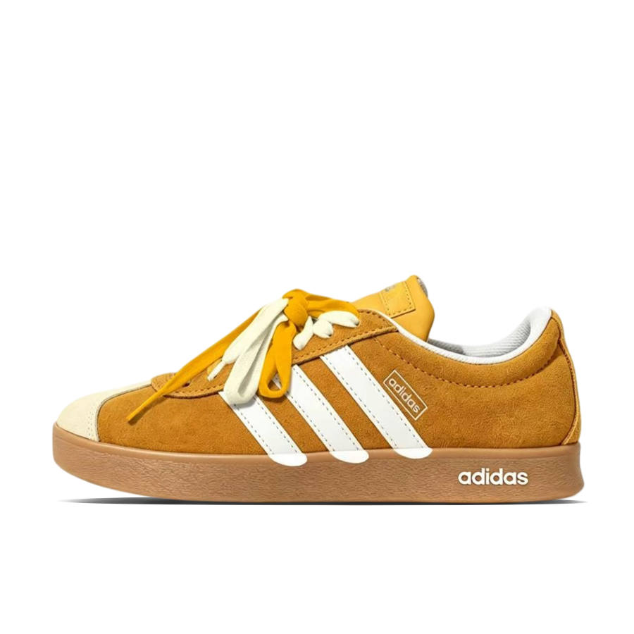 Adidas Adidas VL COURT 2.0 German Army Trainers Unisex Low Top Beige/Yellow