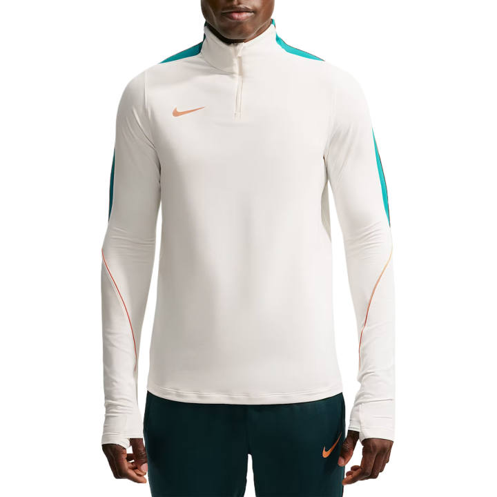 Nike Nike Soccer Jerseys Men's Sail White/Rio Blue Green/Element Gold/Metal Gold Stand Collar