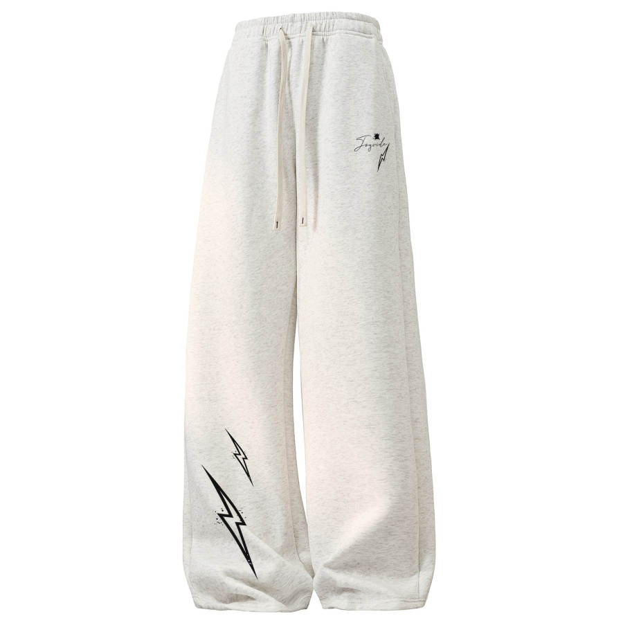 Disney Knitted Sweatpants Unisex Moderate Straight Fit Pants