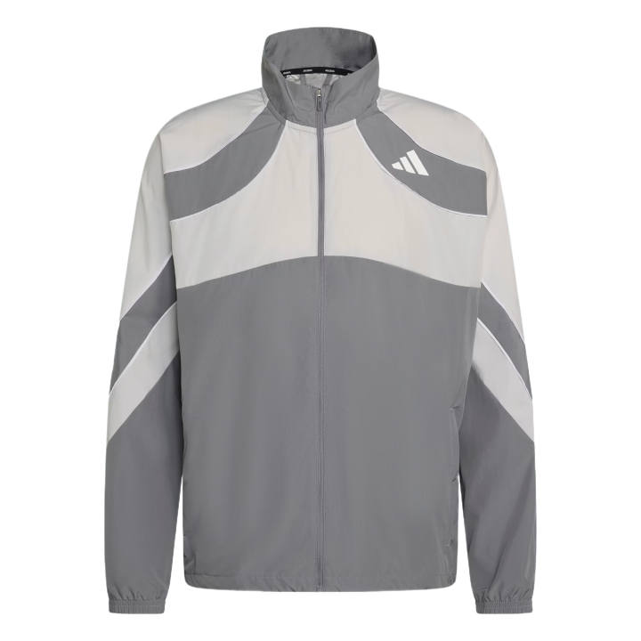 Adidas Adidas Running Jackets Men's Gray Three/Gray One Stand Collar Moderate
