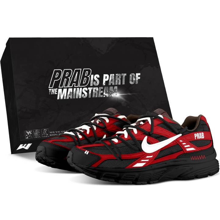 Nike Nike Initiator Running Shoes Unisex Low Top Red/Black/White