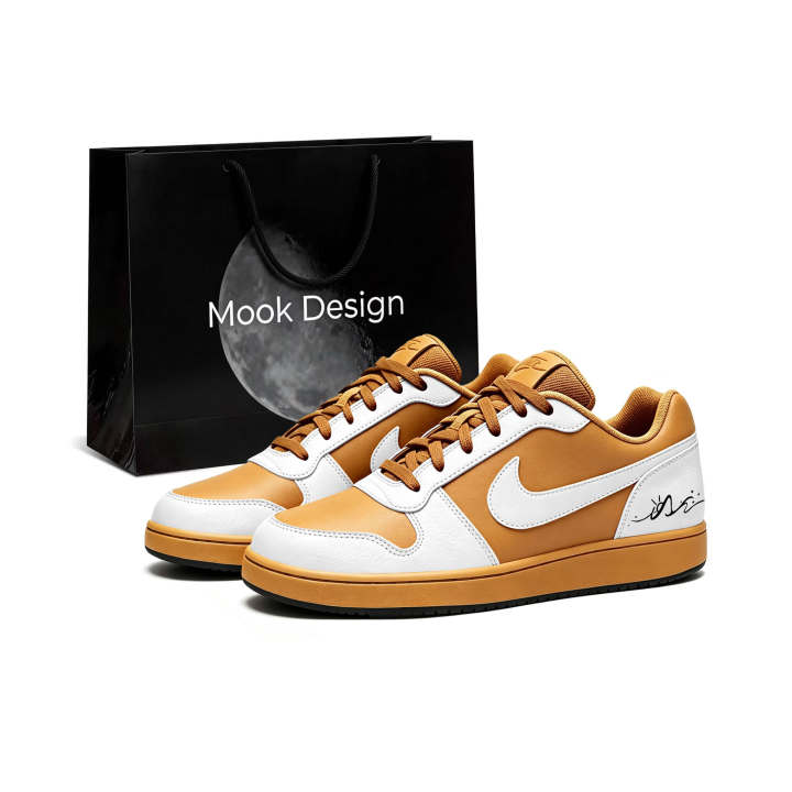 Nike Nike EBERNON Skateboard Shoes Men's Low Top Khaki