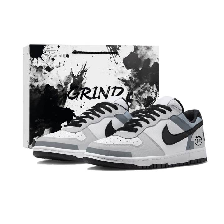 Nike Nike Big Skateboard Shoes Men's Low Top Black/White