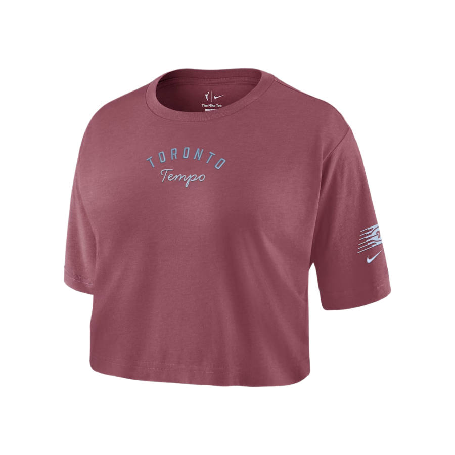 Nike Nike T Shirts Women's Pink Smoke Crew Neck Moderate
