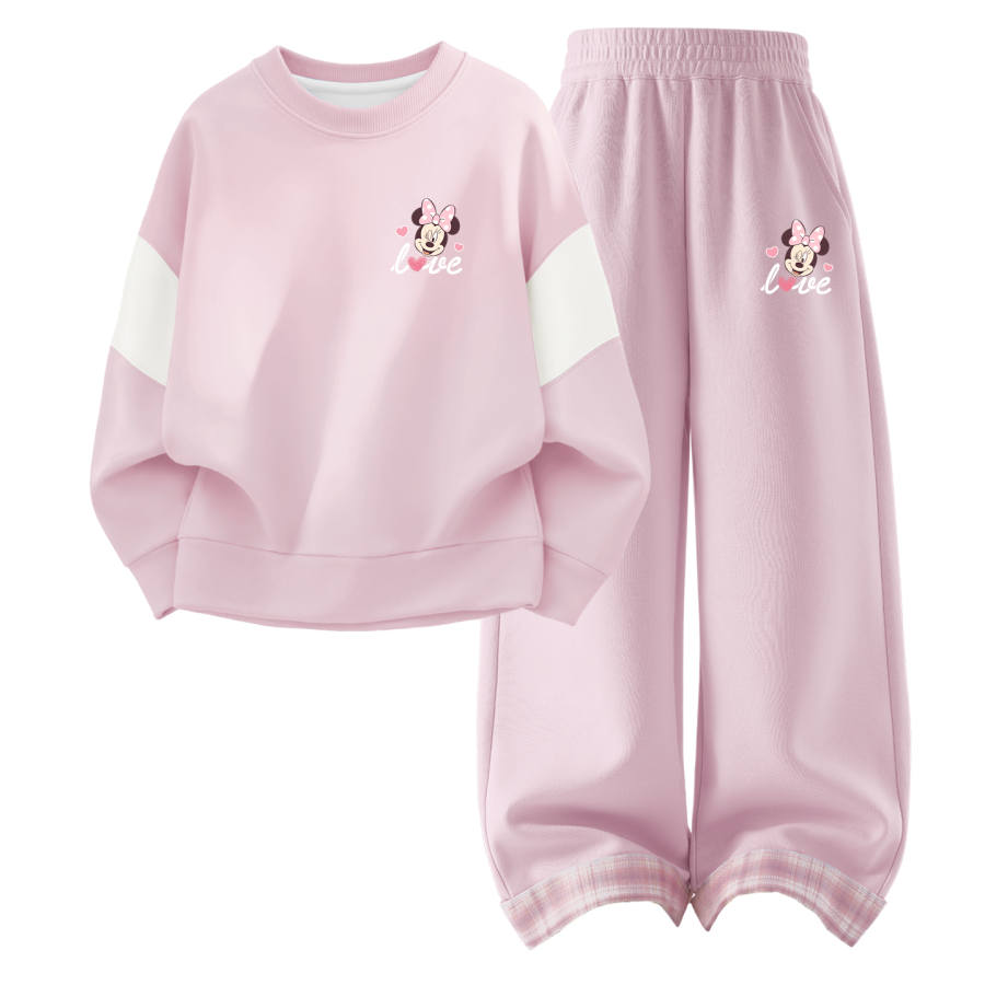 Disney Kids Casual Sportswear Crew Neck Thin Stretch Breathable