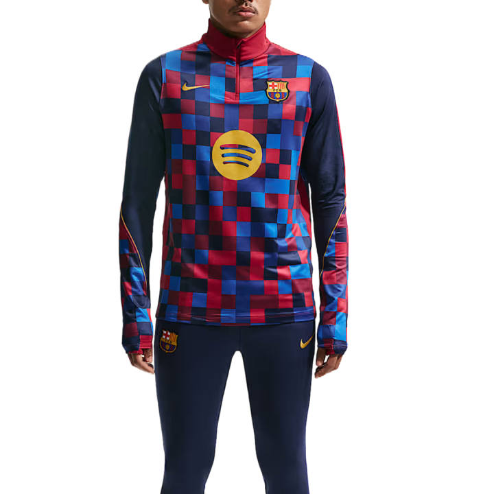 Nike Nike Dri Fit Strike Soccer Jerseys Men's Noble Red/Noble Red/Blackened Blue/Mineral Yellow Stand Collar