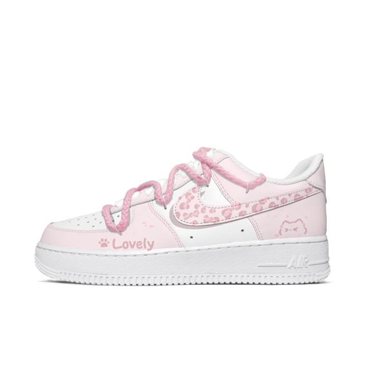 Nike Nike Air Force 1 Skateboard Shoes Men's Low Top White/Pink