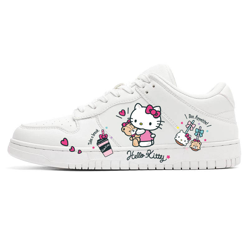 Sanrio Skateboard Shoes Unisex Low Top White