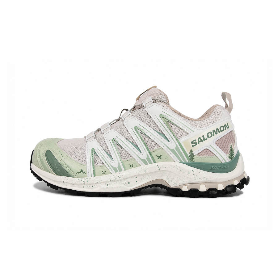 SALOMON XA PRO 3D Running Shoes Unisex Low Top Cyan White Green