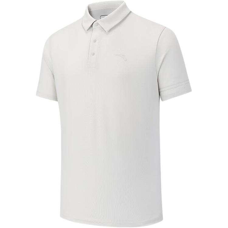 ANTA Variety Training Collection Polo Shirts Men's Breeze Gray Polo Collar Moderate Straight Fit