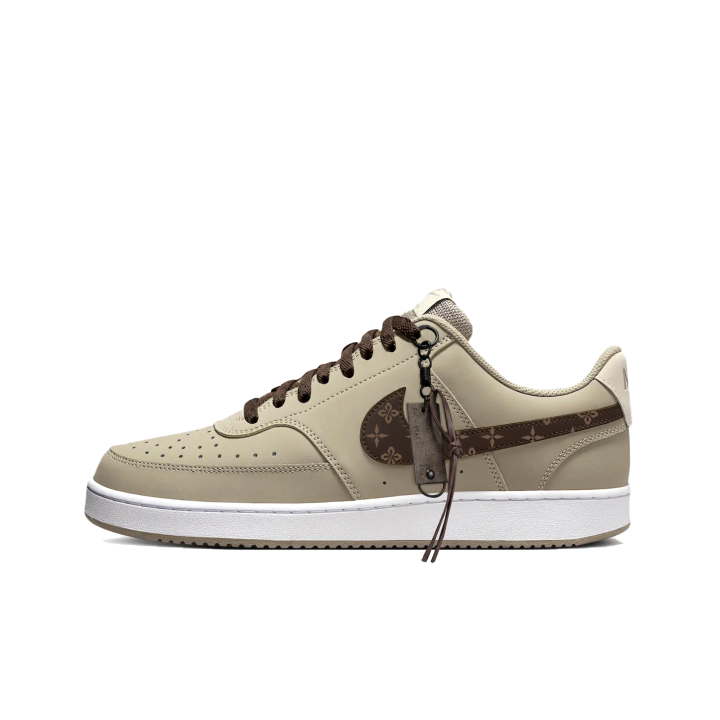 Nike Nike Court Vision Skateboard Shoes Men's Low Top Khaki
