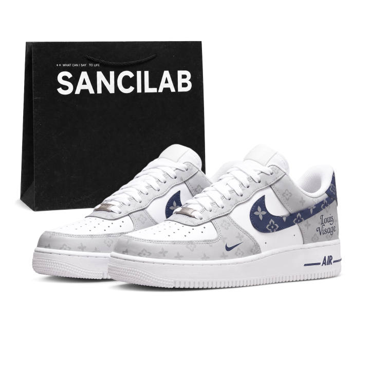 Nike Nike Air Force 1 Skateboard Shoes Unisex Low Top Blue
