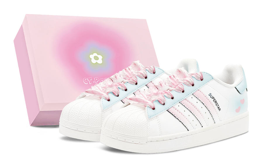 Adidas Originals Superstar 2 Skateboard Shoes Women's Low Top White