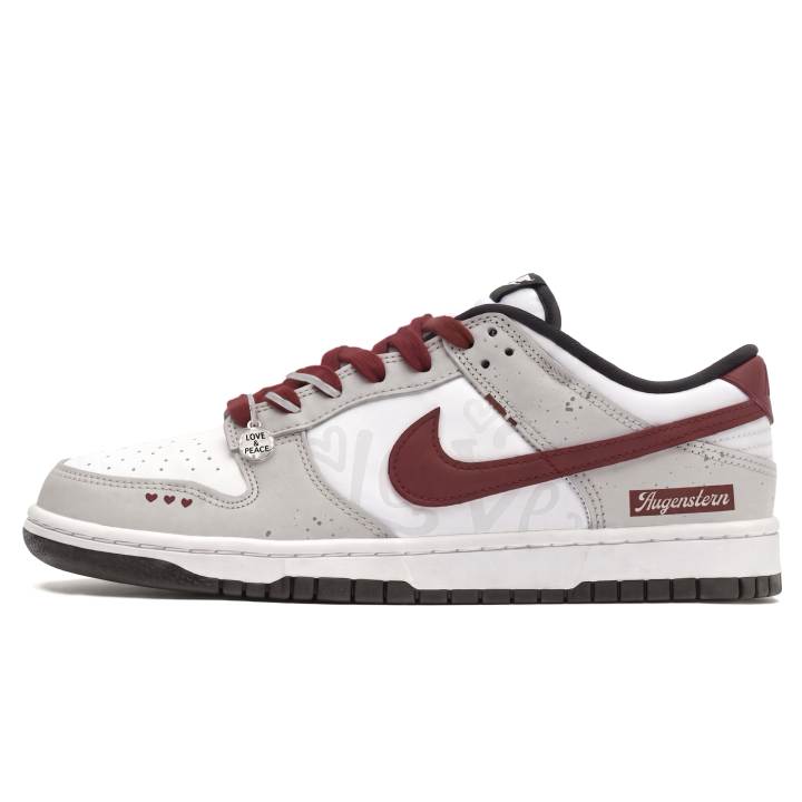 Nike Nike Dunk Skateboard Shoes Men's Low Top Gray/Red