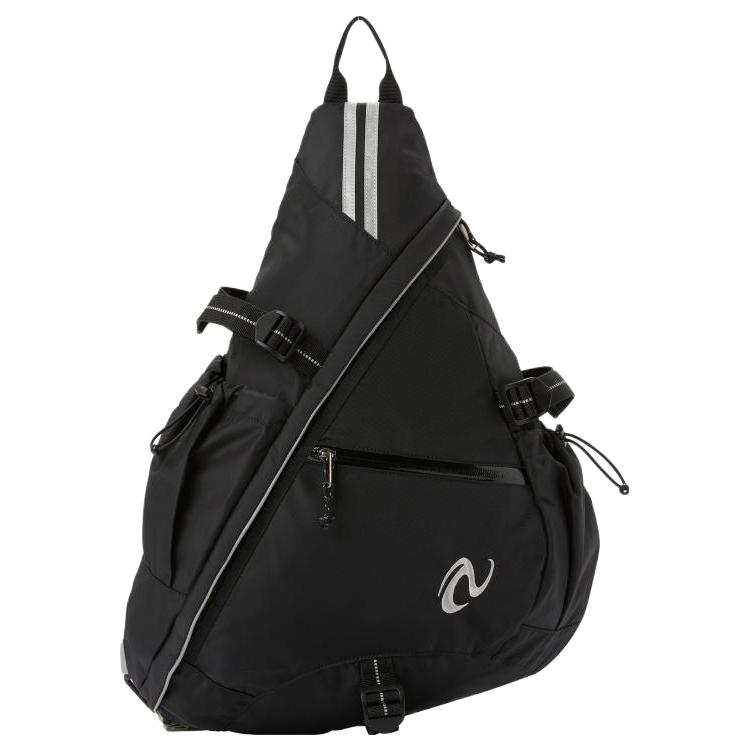Nerdy Nylon Shoulder Bag, Crossbody Bag Regular Unisex Black