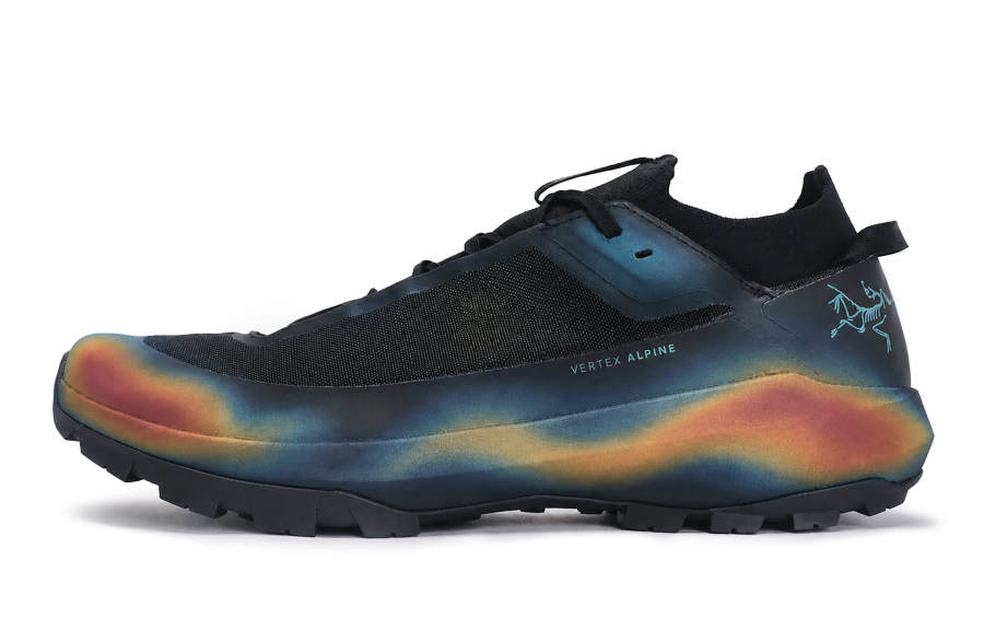 Arcteryx VERTEX ALPINE Mountaineering & Hiking Shoes Men's Low Top Blue/Orange/Yellow