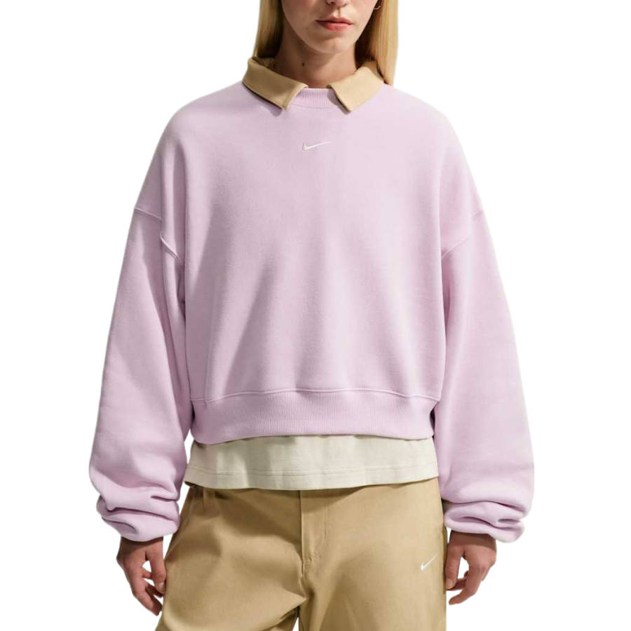 Nike Nike Sweatshirts Women's Bleached Lilac/Sail White Crew Neck Moderate