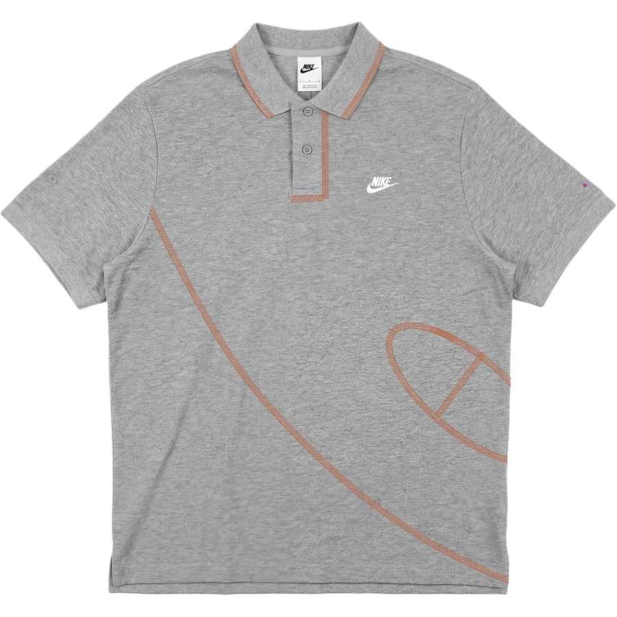 Nike Nike Club Polo Shirts Unisex Gray Lapel Moderate
