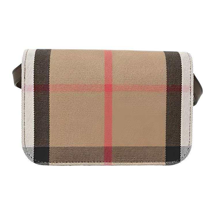 Burberry Leather Shoulder Bag Women's Multicolor