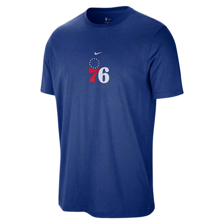 Nike Nike Club T Shirts Men's Rapid Blue Crew Neck