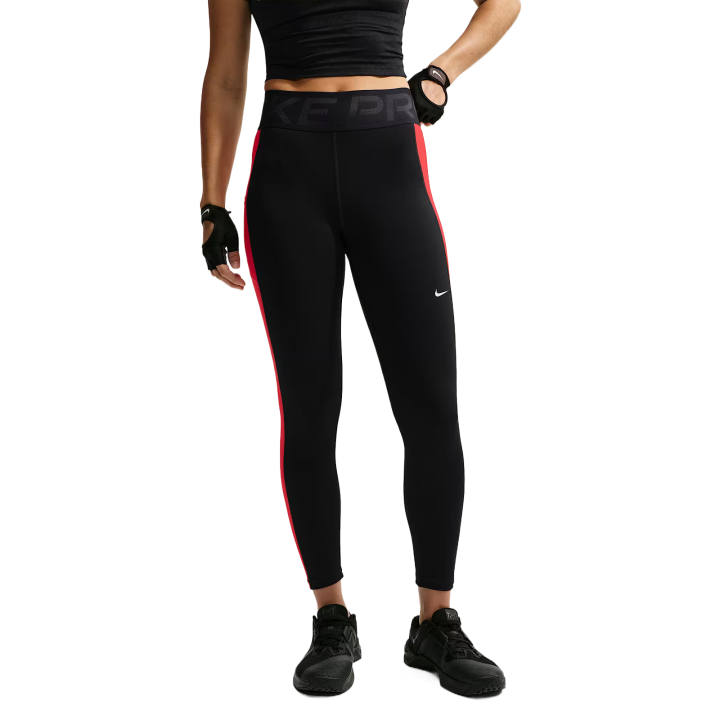 Nike Nike Pro Sports Pants Women's Black/Light Red/White Moderate