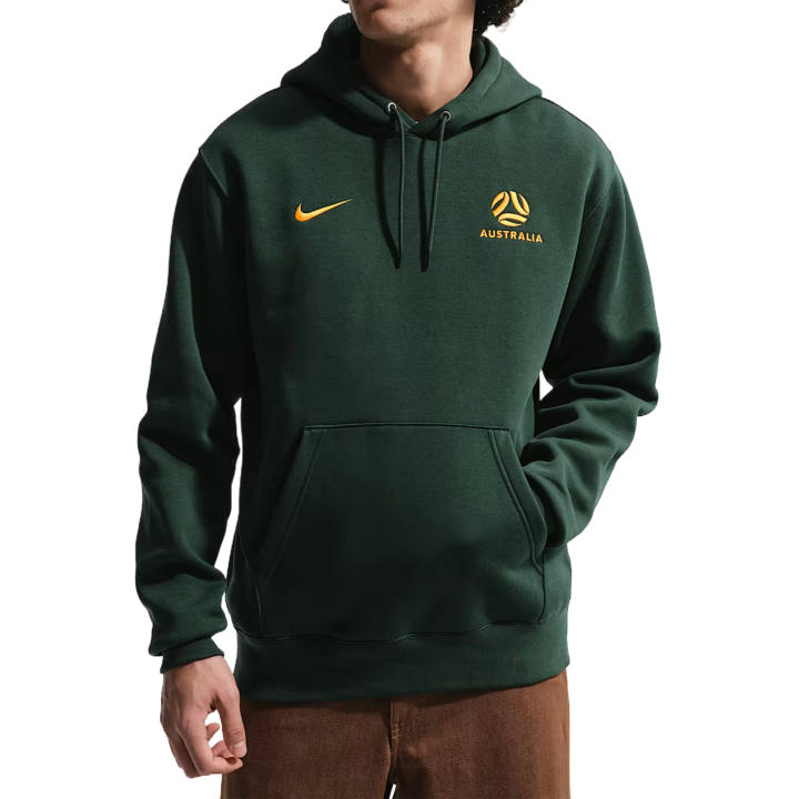 Nike Nike Sweatshirts Men's Professional Green/University Gold Hooded Non Detachable Moderate