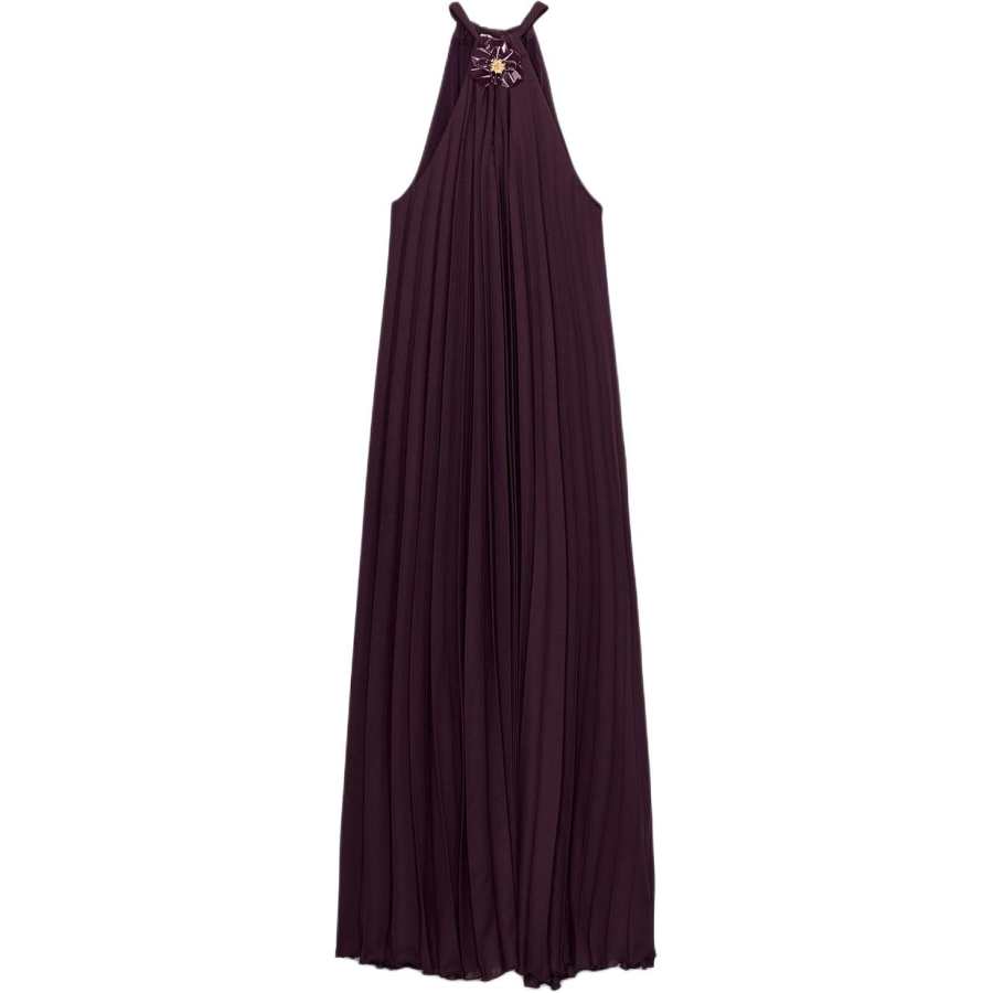 ZARA Slip Dresses Women's Eggplant Purple Moderate