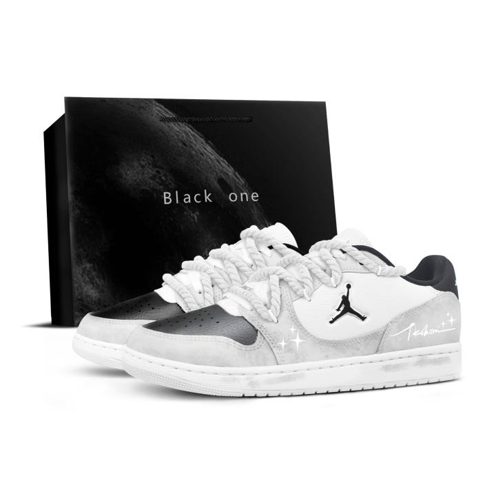 Jordan Jordan COURT CONNECT Skateboard Shoes Men's Low Top Gray/Black/White