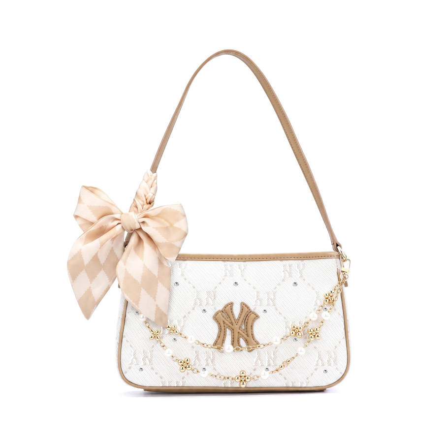MLB MLB New York Yankees Shoulder Bags Dark Cream