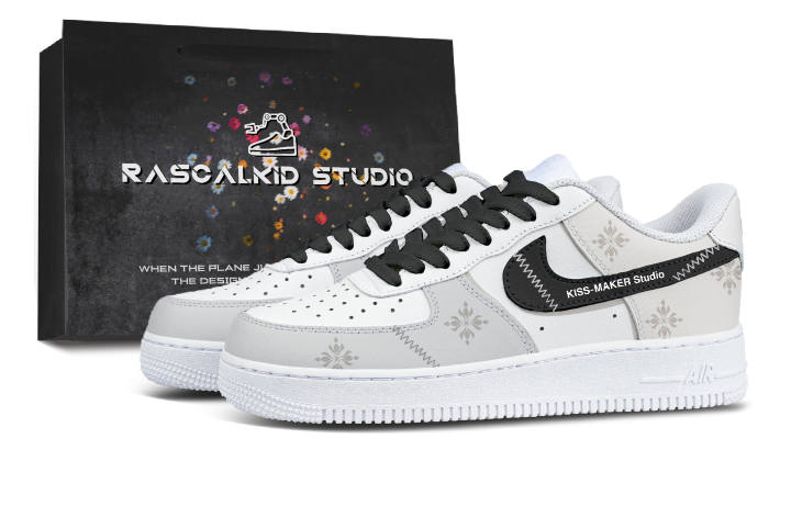 Nike Nike Air Force 1 Skateboard Shoes Unisex Low Top Black