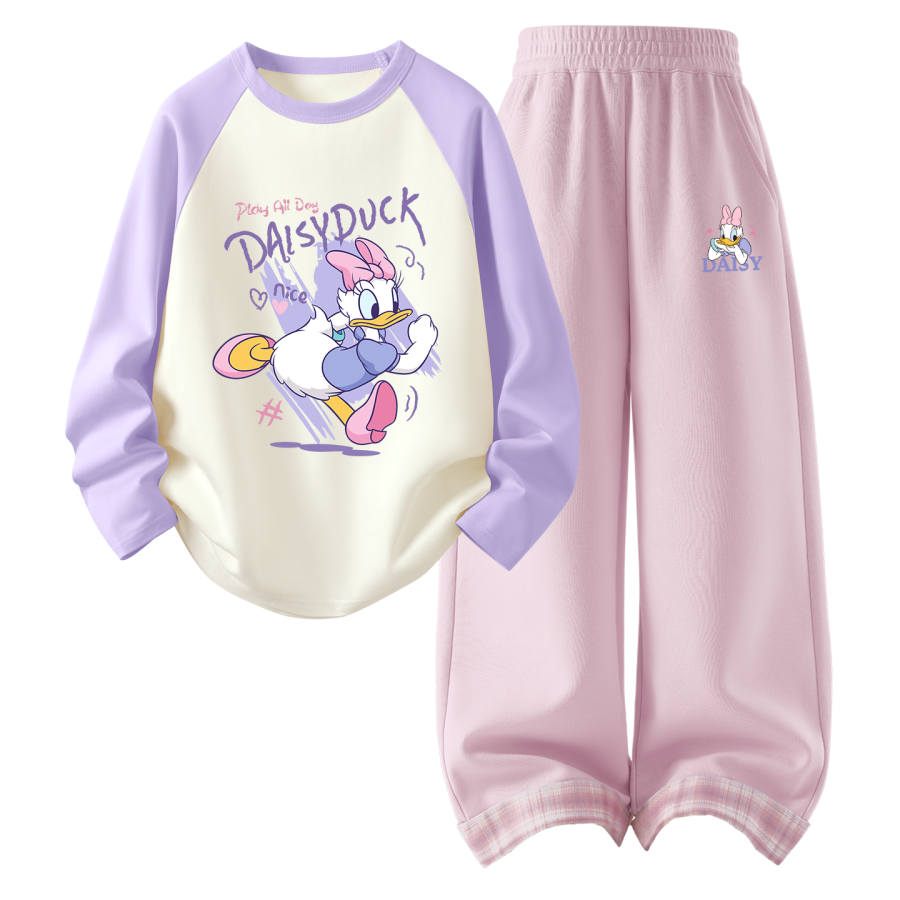 Disney Kids Casual Sportswear Crew Neck Thin Stretch Breathable