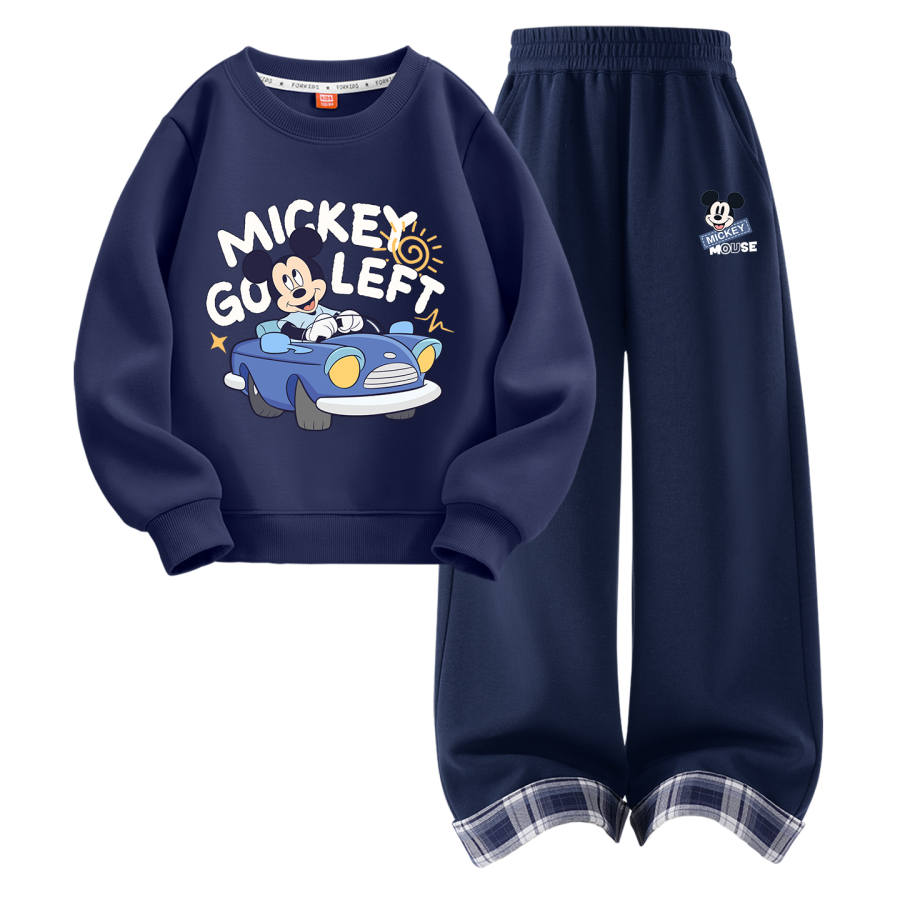 Disney Kids Casual Sportswear Crew Neck Moderate Stretch Breathable