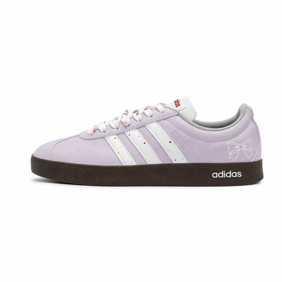 Adidas Adidas Vl Court Classic German Army Trainers Unisex Low Top Purple