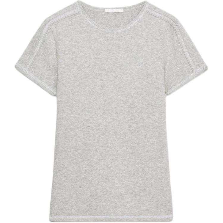 ZARA T Shirts Women's Zebra Print Gray Crew Neck