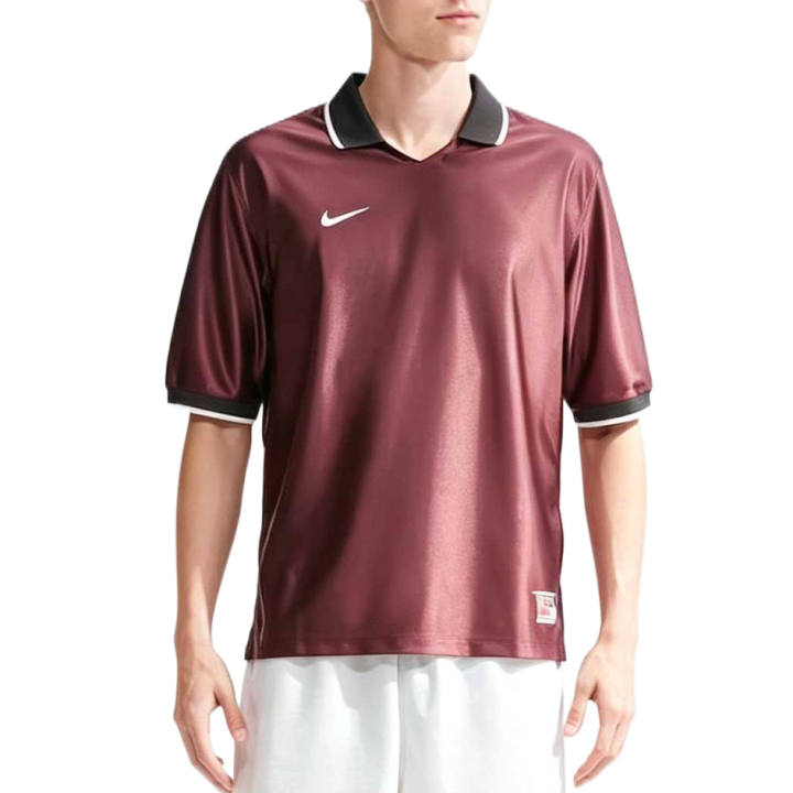 Nike Nike Soccer Jerseys Men's Mystic Maroon/Gothic/Peak White/Peak White Lapel