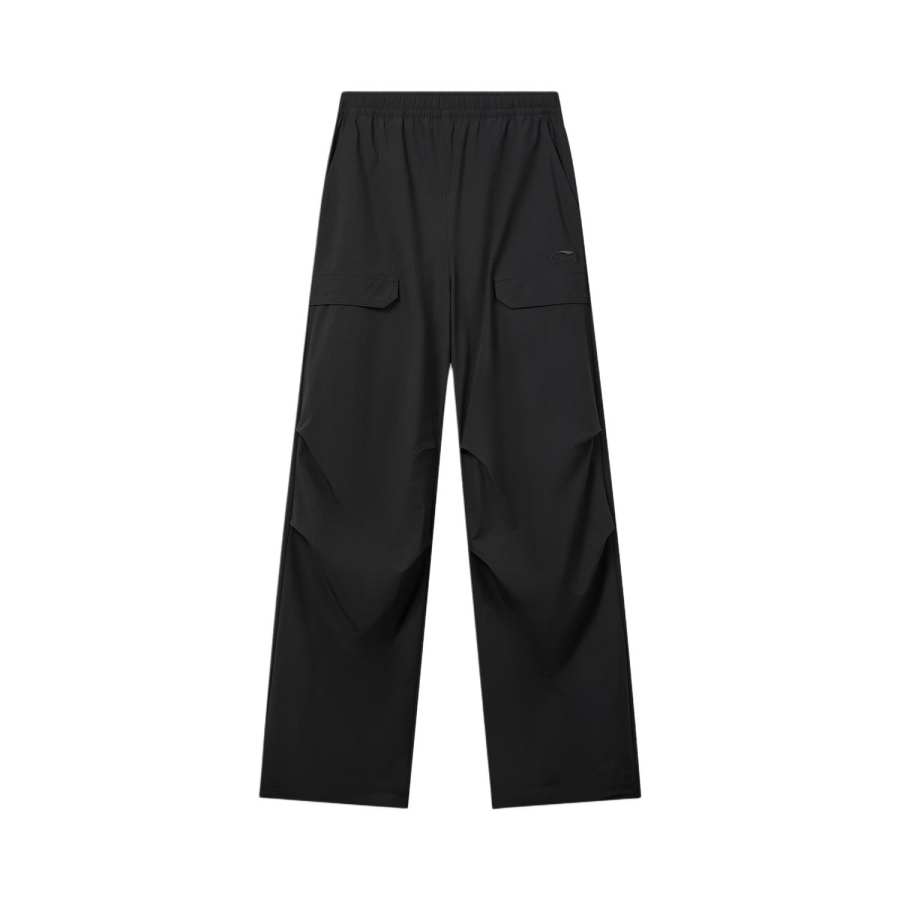 Li-Ning Li Ning Sports Life Collection Sports Pants Women's Black Moderate Straight Fit Pants