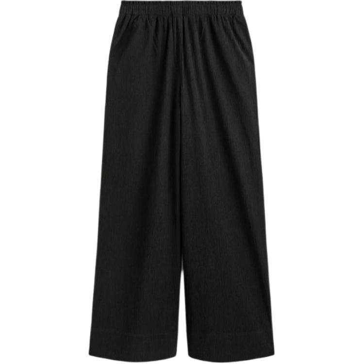 COS Casual Pants Women's Black Moderate Wide Leg Pants