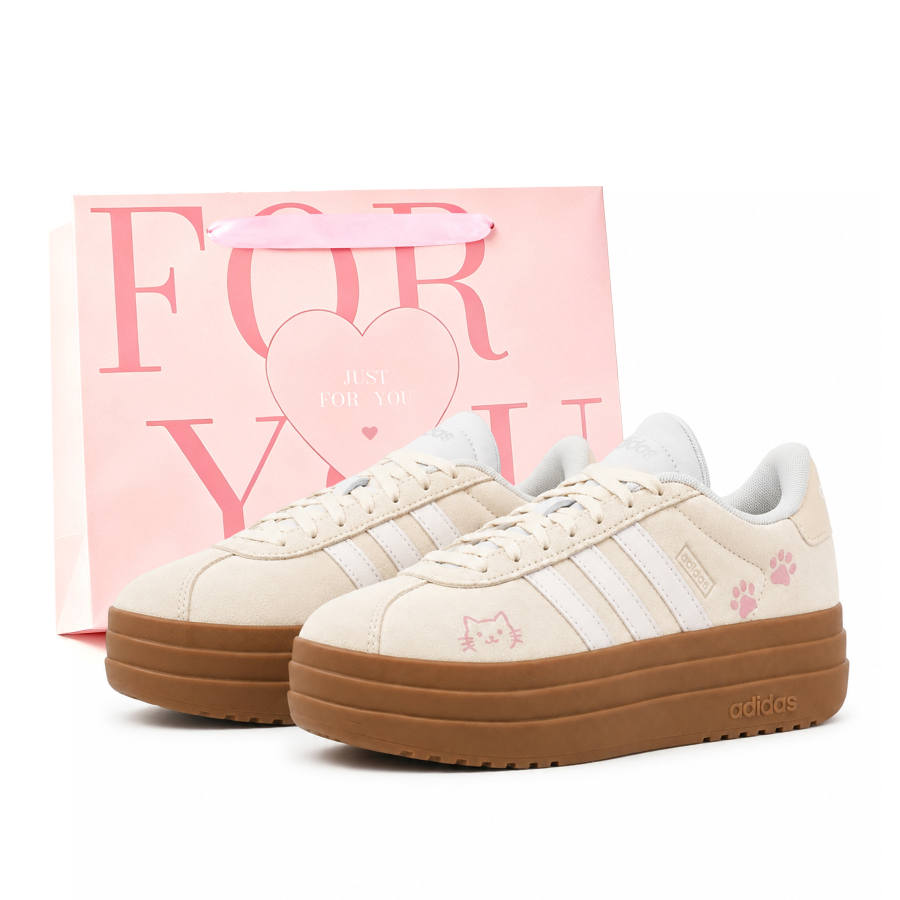 Adidas Adidas VL Court Bold German Army Trainers Women's Low Top Pink/White