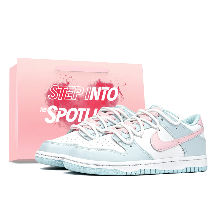 Nike Nike Dunk Skateboard Shoes Unisex Low Top Blue Pink